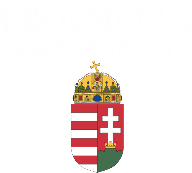 ERŐEMELÉS MAGYARORSZÁG - fehér felirat