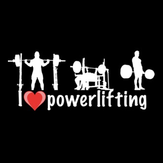 I love powerlifting - fehér