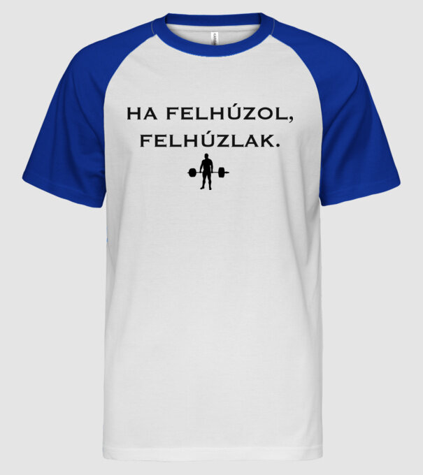  minta fehér/royal pólón