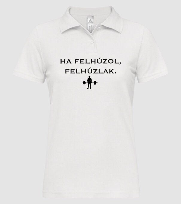  minta fehér pólón
