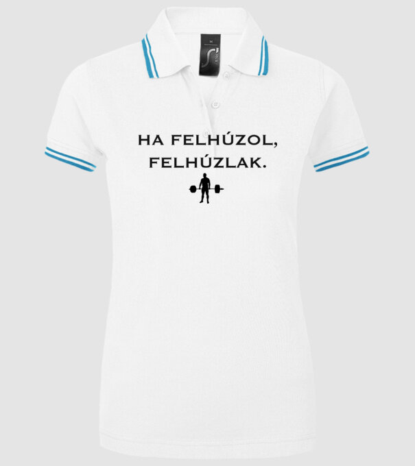  minta fehér pólón