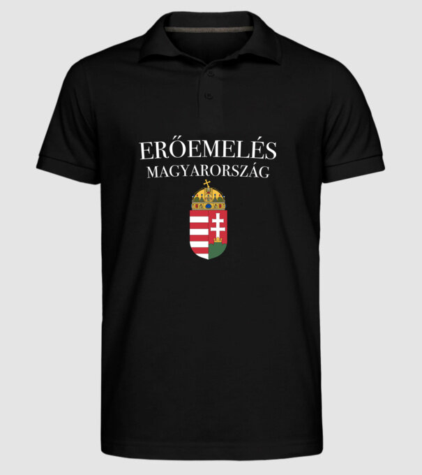  minta fekete pólón